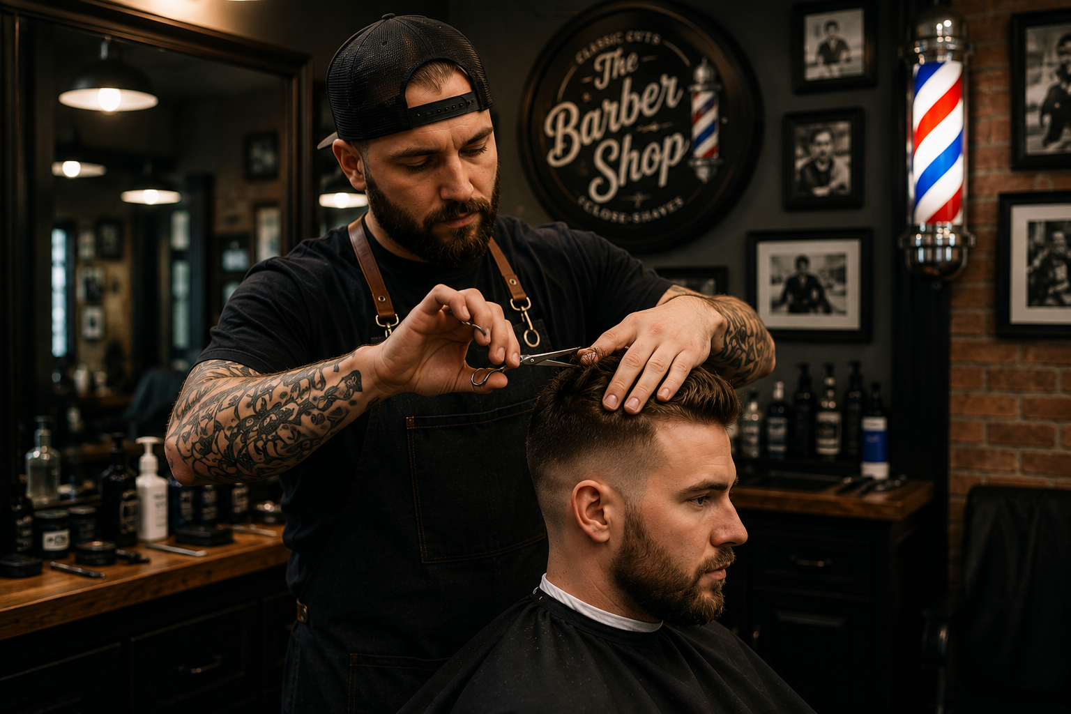 Classic haircut at The Barber Shop Murfreesboro Tennessee